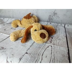 Floppy Tan Brown Dog 11 Inches Stuffed Animal Plush Pillow